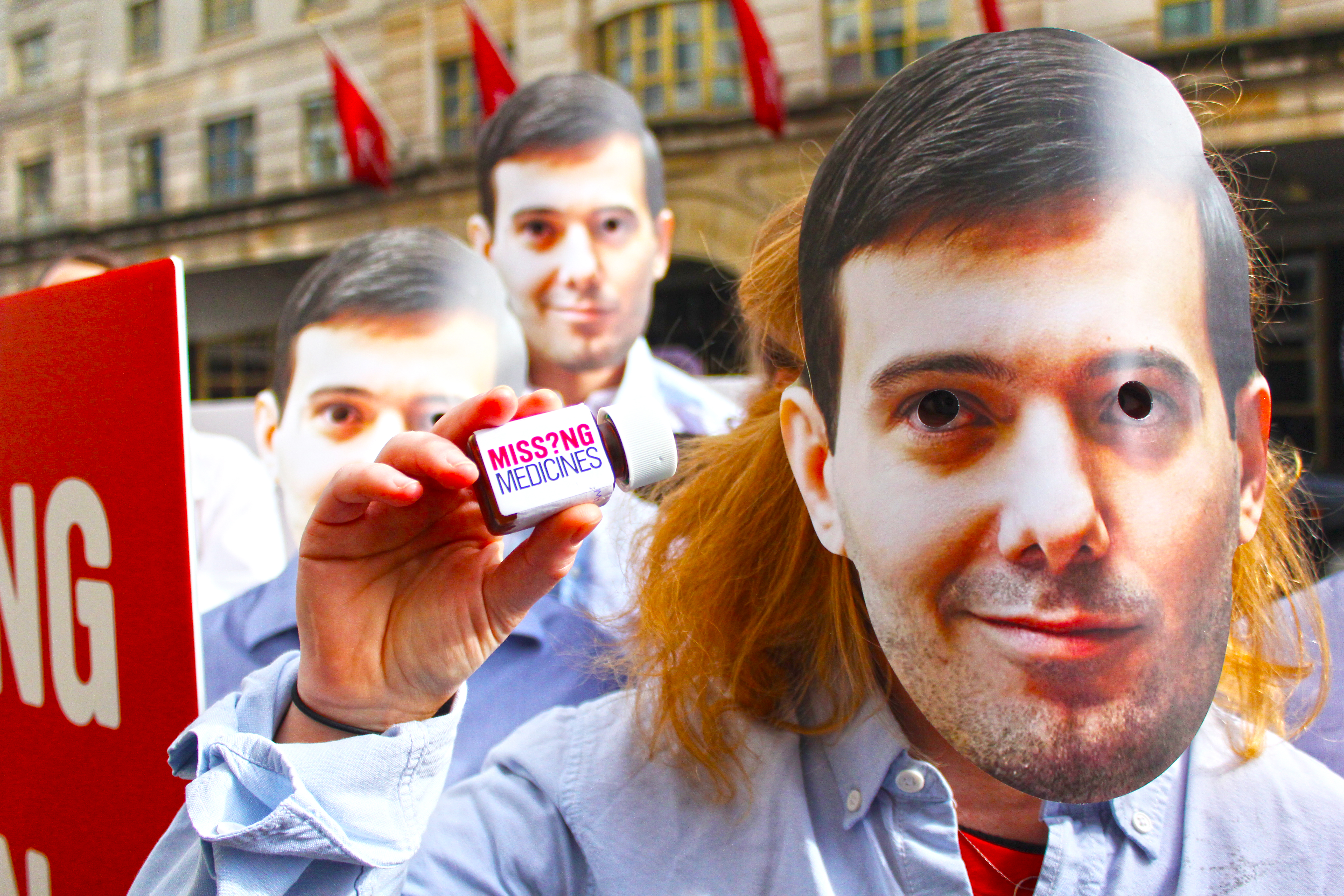 Shkreli masks stunt