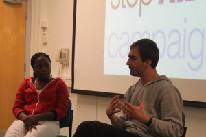 The speakers in action!